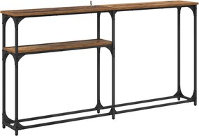 vidaXL Konzolasztal Régi fa 145x22.5x75cm Faanyag