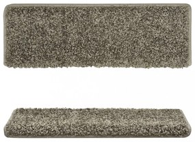 15 db szürke lépcsőszőnyeg 65x21x4 cm