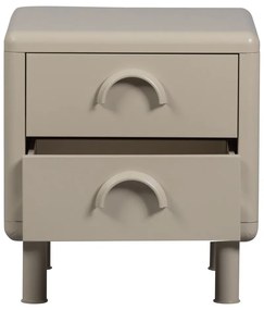 Bézs fém éjjeliszekrény Rune – WOOOD