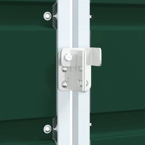 zöld acél kerekes szemetes tároló dupla tárolókhoz 138 x 79 x 117 cm