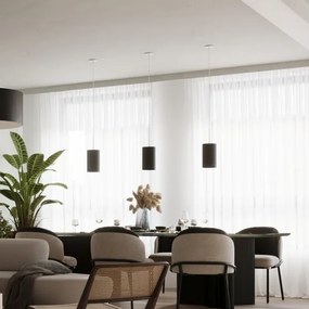 Sollux SL.0742 - Csillár zsinóron OTTO 1xE27/60W/230V á. 15 cm fekete