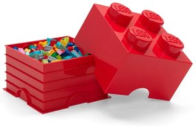 Piros szögletes tárolódoboz - LEGO®
