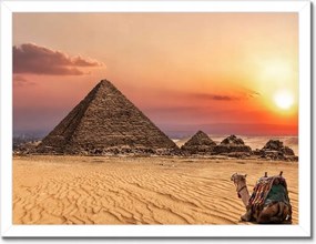 Poszterek keretben 40x30 Menkaure piramis Egyiptom