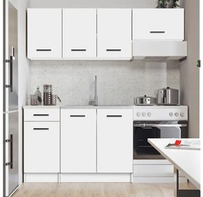ARLEN 180 cm-es fehér konyhablokk