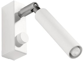 Fehér spotlámpa 10x3 cm Tiden – Sollux