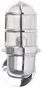 Kültéri fali lámpa LUND 1xE27/12W/230V IP44 króm