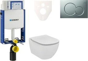 Fali WC szett Geberit befalazáshoz + Ideal Standard Tesi WC 110.302.00.5NE3