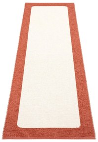 Téglavörös-krémszínű kültéri-beltéri futószőnyeg 70x240 cm Ilda Brick – Pappelina