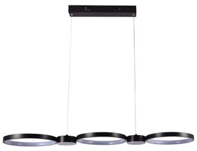 LED Csillár zsinóron LED/38W/230V 4000K fekete