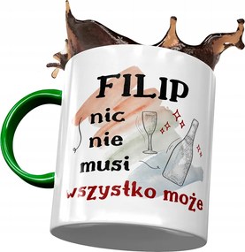 Zöld bögre Fülöp Kollégának Ajándék Nyomtatott Fotóval