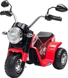 HOMCOM 3 Kerekű Elektromos Motor Gyerekeknek 18-36 Hónapig Akkumulátoros Tricikli 6V Fényszóróval és Síppal 72x57x56 cm Piros | Aosom