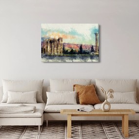 Kép - akropolisz, Athens, Görögország (90x60 cm)