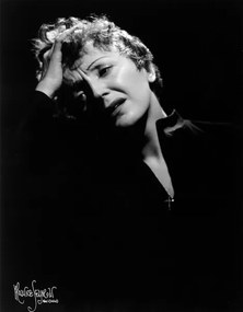 Fotográfia Edith Piaf, photographed on 5 September 1955, Seymour, Maurice