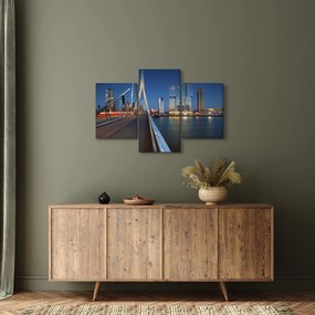 Kép - Alkonyat Rotterdamban, Hollandia (90x60 cm)
