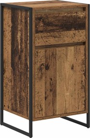 vidaXL Széf fiókkal Öreg fa 81 x 36 x 150.5 cm Faanyag