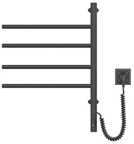 Elektromos törölközőszárító, ARABESQUE 150W/230V, 64,6cm, IP44, fekete