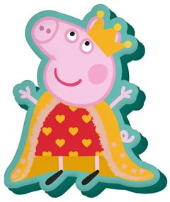Peppa malac Queen formapárna, díszpárna 35 cm Velúr