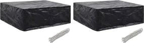 vidaXL 2 db kerti bútor huzat 8 fűzőlyukkal 250 x 210 x 90 cm
