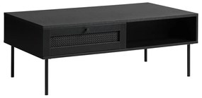 Fekete dohányzóasztal 60x110 cm Pensacola – Unique Furniture