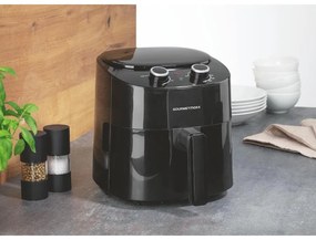 GOURMETMAXX Forrólevegős fritőz/ Airfryer mechanikus fekete 4,5L 1450W DS11974