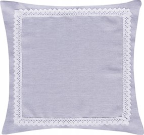 Dekoratív párnahuzat Malaga 45x45 Szürke