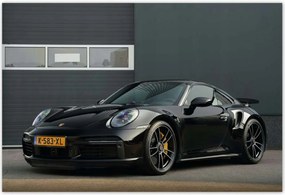 Poszterek 155x105 Fekete Porsche Autó