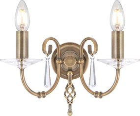 Elstead Lighting AEGEAN AG2-AGED-BRASS Fali lámpa 2x60W/E14