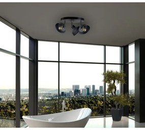 Spotlámpa FAUN 3xE27/60W/230V fekete