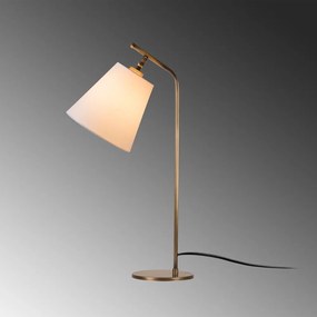 Fehér-bronzszínű asztali lámpa (magasság 67 cm) Salihini – Opviq lights