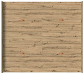 Ágykeret tárolóval fiókkal kézműves tölgy 200 x 200 cm Faanyag