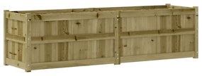 impregnált fenyőfa kerti virágláda 180x50x50 cm