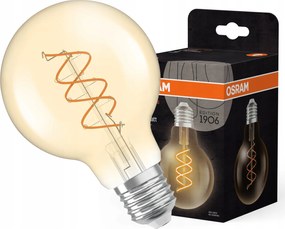Led izzó G80 E27 8W 806lm 2200K CRI90 Borostyán Vintage 1906 Osram
