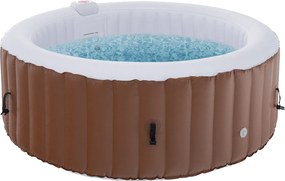 Felfújható pezsgőfürdő, fehér/barna, 2-4 személy, 800 l, Kamino New 1 Típus