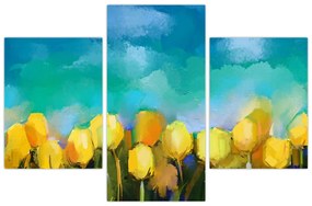 Sárga tulipán képe (90x60 cm)