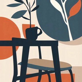 Poszter 30x30cm Reggel a fák árnyékában