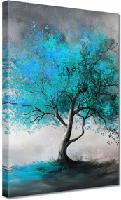 Vászonkép 20x30 Kék fa Modern Art