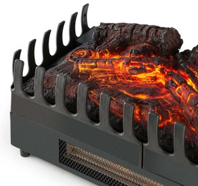 Kamini FX, elektromos kandalló, kandallóbetét, 1000/2000 W, 2 W LED, fekete