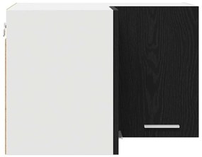 Függő szekrény Riga Fekete tölgy és fehér 57 x 57 x 40 cm