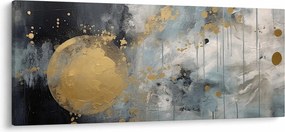 Kép - Absztrakció arany golyóval (120x50 cm)