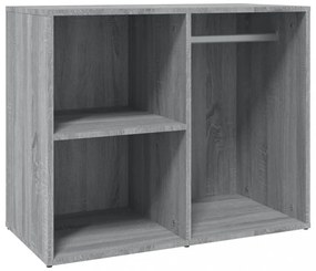 szürke sonoma színű szerelt fa pipereszekrény 80 x 40 x 65 cm