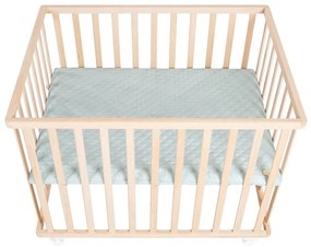 Natúr színű gurulós járóka állítható magassággal 75x100 cm Style – Roba