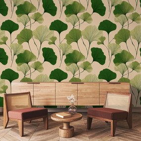 Fotótapéta - Ginkgo zöld levelek (147x102 cm)