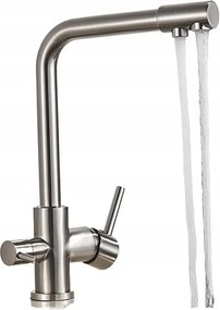 Harnart Pessimistic álló konyhai csaptelep, ezüst, szürke