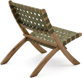 Zöld tömörfa kerti fotel Chabeli – Kave Home