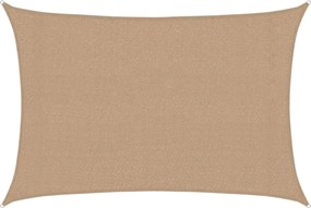 vidaXL tópszínű HDPE napvitorla 160 g/m² 3 x 4,5 m