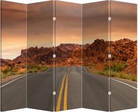 Paraván - Az út és a sziklák (210x170 cm)