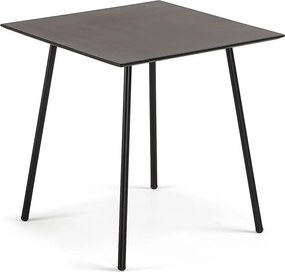 Ulrich fekete asztal, 75 x 75 cm - Kave Home