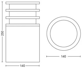Philips 17402/93/P0 - Hue LUCCA LED állítható lámpa 1xE27/9,5W IP44