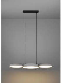 Eglo 900856 - LED RGBW Dimmelhető csillár zsinóron BARBANO-Z 3xLED/7,5W/230V szürke