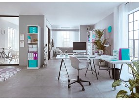 MyBox fehér-türkizkék asztali rendszerező, hossz 31 cm - Leitz